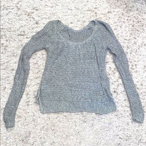 Abercrombie & Fitch Gray Knitted Sweater - Size L